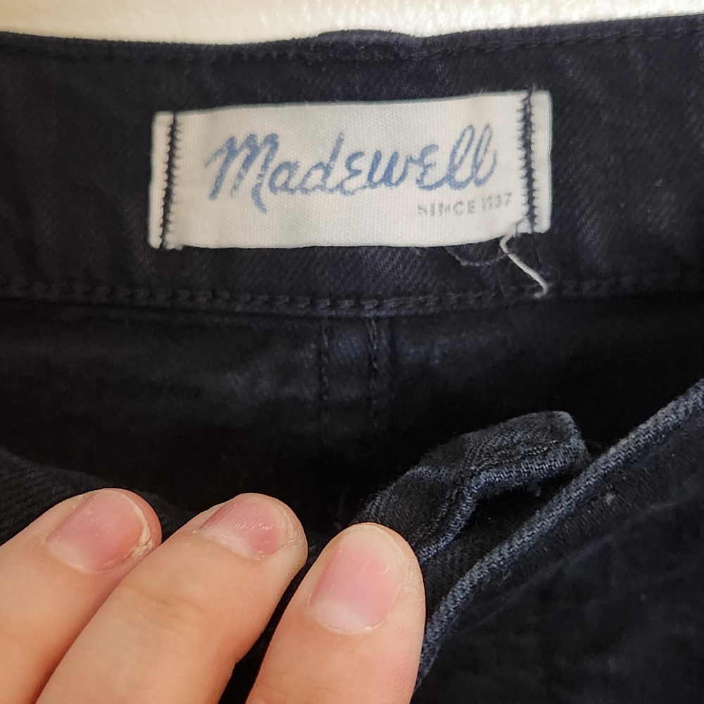 Madewell Women's Black Denim Shorts - Picture 4 of 6